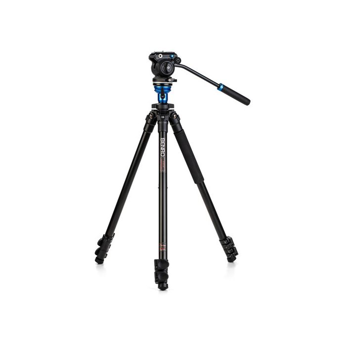 Benro A1573FS2PRO Aluminum Tripod with S2 PRO 60mm Flat Base Video Head