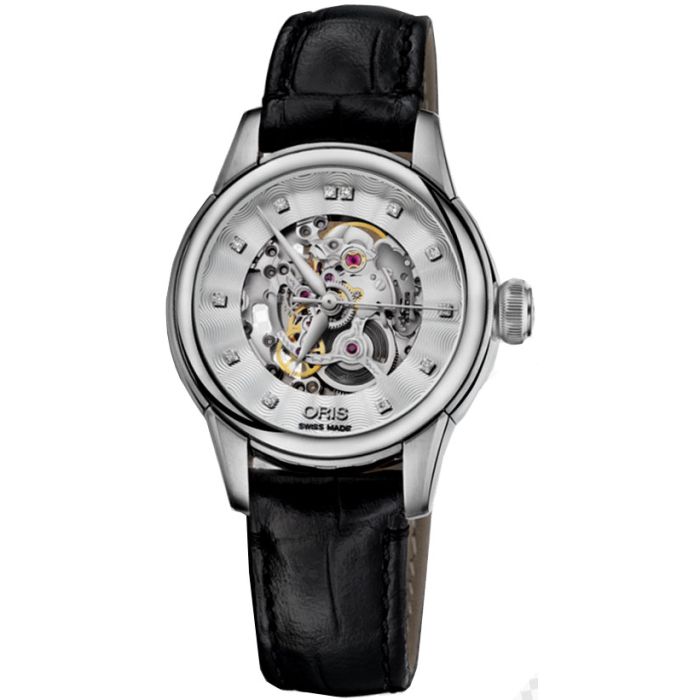 Oris Artelier Skeleton Ladies Watch 56076874019LS60