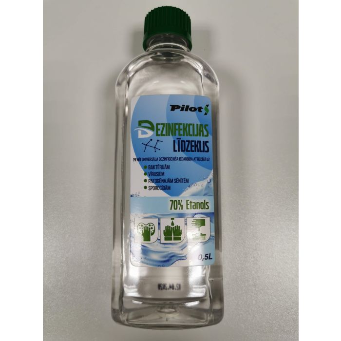 Pilots disinfectant 500ml 70% ethanol