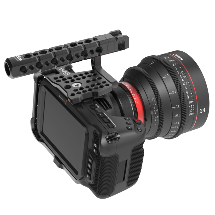 8Sinn BM Pocket Cinema Camera 4K / 6K Half Cage + Top Handle Basic (HDMI & USB-C cable clamp not included)