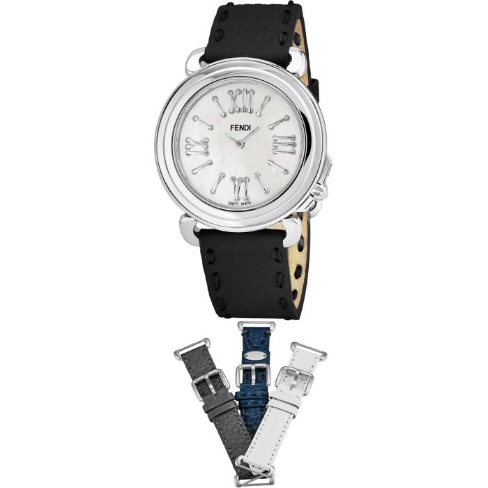 Fendi Selleria 3 Additional Straps Set With Ladies Watch F8010345H0-SET5