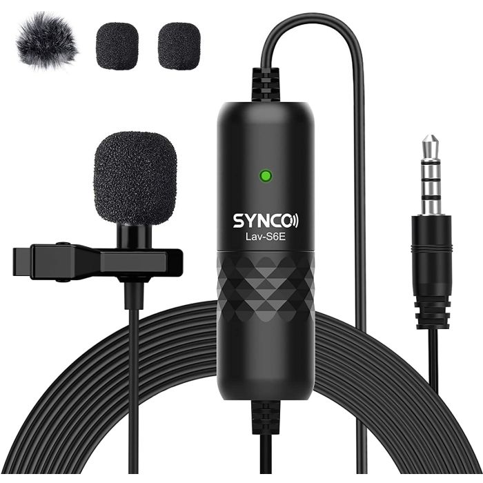 Synco Lav-S6E Omnidirectional Collar Microphone Synco Lav-S6E Omnidirectional Collar Microphone