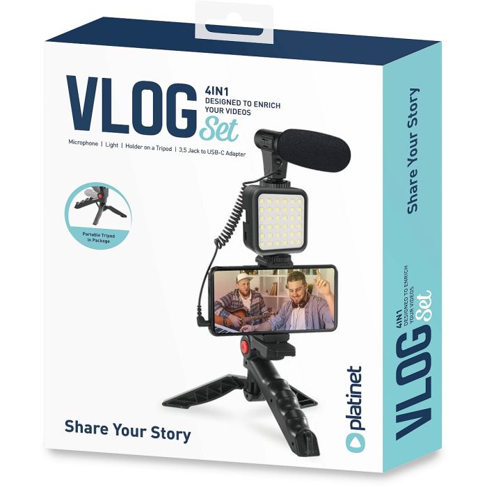 Platinet Vlog Set 4in1 PMVG4IN1 Platinet Vlog Set 4in1 PMVG4IN1