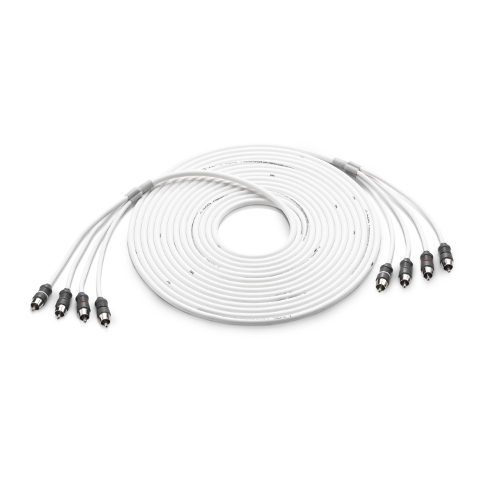 JL Audio JLM-XMD-WHTAIC4-25 4 Channel Interconnect Cable - 25 ft