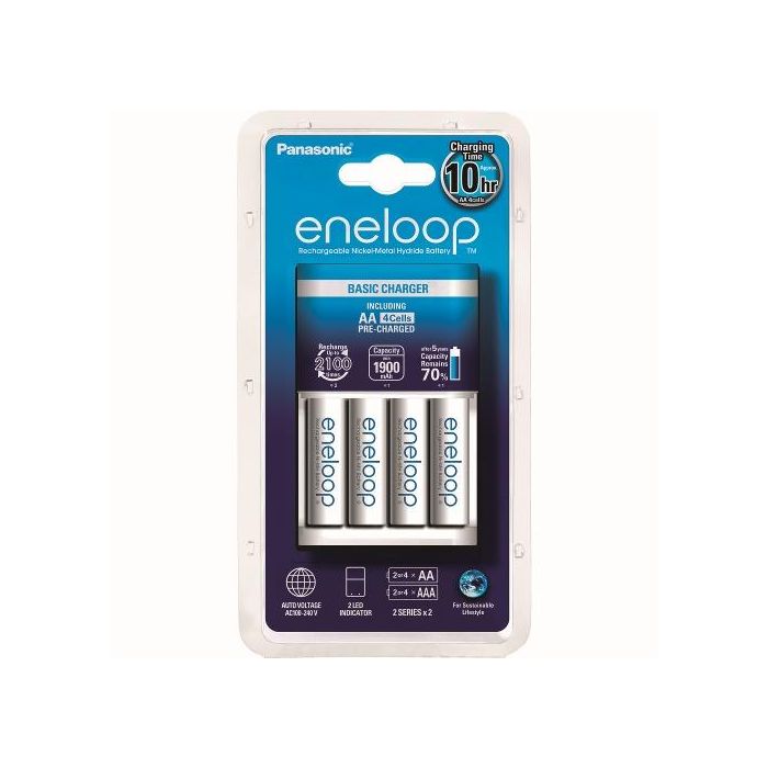 Panasonic Eneloop Basic Charger 4xAA 1900 mAh (K-KJ51MCC40E)