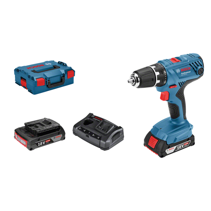 Bosch GSR 18V-21, 2x2.0Ah, GAX 18V-30 L-Boxx (06019H1002)