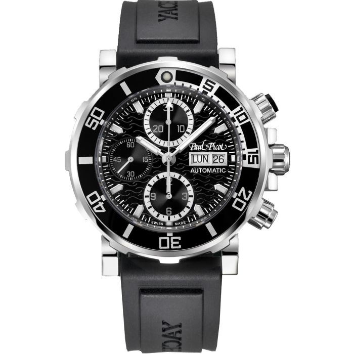 Paul Picot C-Type Yachtman 3 Chronograph Men's Watch P1127NBLS.SG.4000.3614