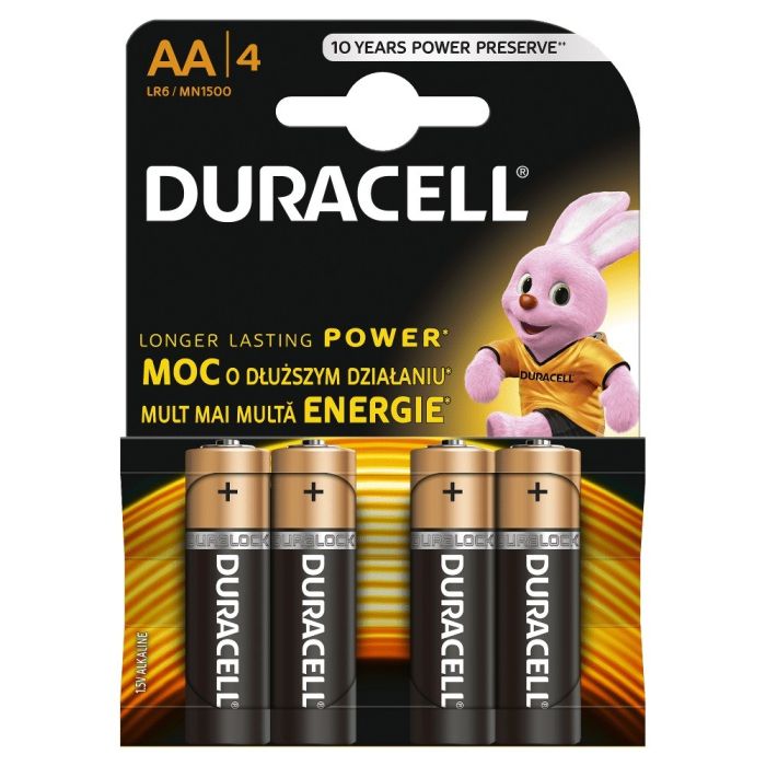 Duracell Basic AA X4 Batteries (AA/LR6 K4)