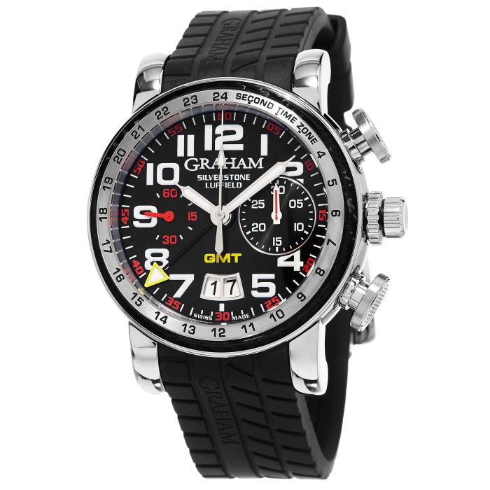 Graham Silverstone Luffield Night Racer Chronograph GMT Men's Watch 2GSIUS.B08A.K07 Graham Silverstone Luffield Night Racer Chronograph GMT Men's Watch 2GSIUS.B08A.K07