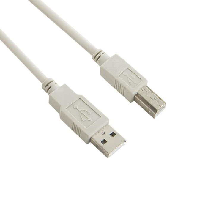 4World USB 2.0 Type A-B M/M 5m Gray (04680)