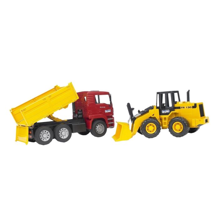 Bruder MAN TGA Construction Truck and Articulated Road Loader (02752)