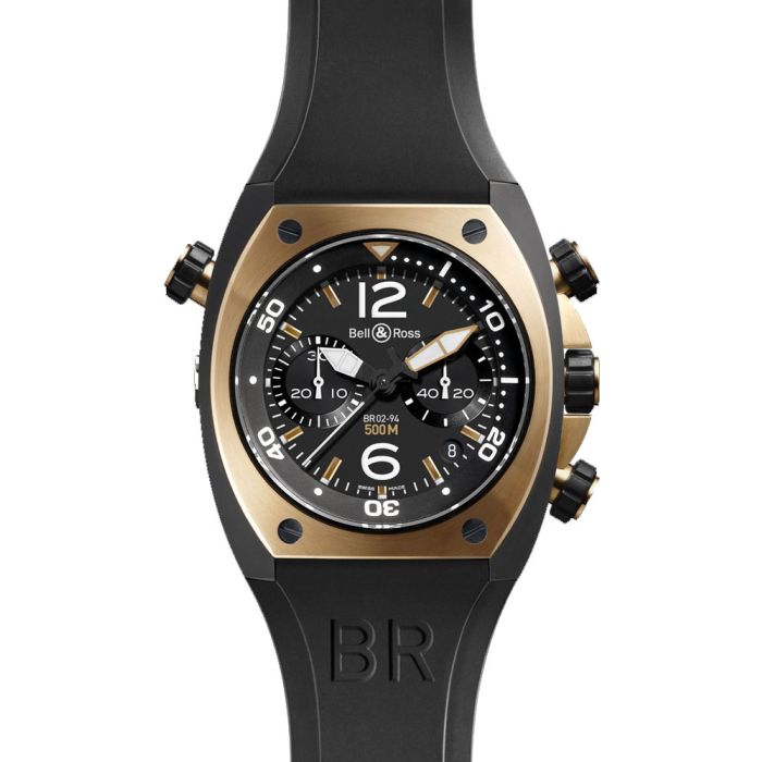 Bell & Ross BR02-94 Men's Watch BR02-94-BD-PG-Carbon