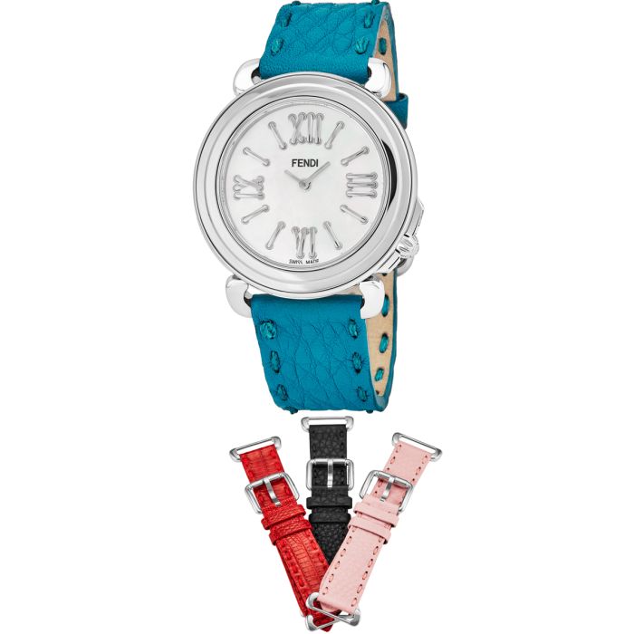 Fendi Selleria 3 Additional Straps Set With Ladies Watch F8010345H0-SET7
