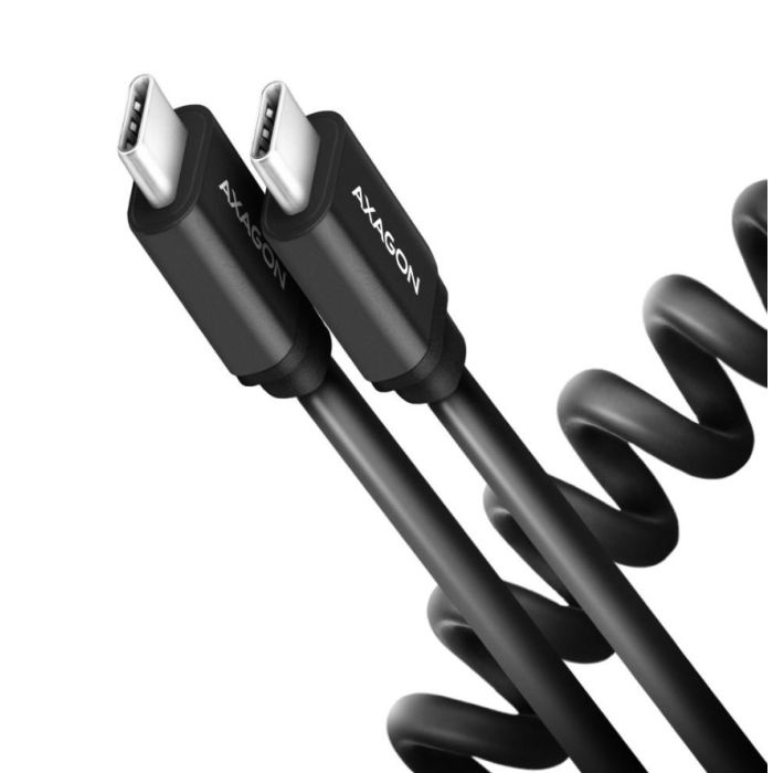 Axagon USB C to USB C Cable 0.6m 60W Twister Black (BUCM-CM10TB)