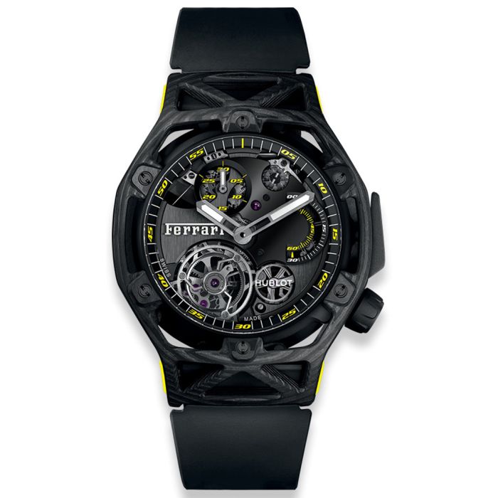 Hublot Techframe Ferrari Tourbillon Chronograph Men's Watch 408.QU.0129.RX