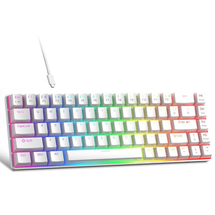 Magegee MK-BOX White, RGB, Red Switch, US (MK-BOX-White-RGB) Magegee MK-BOX White, RGB, Red Switch, US (MK-BOX-White-RGB)