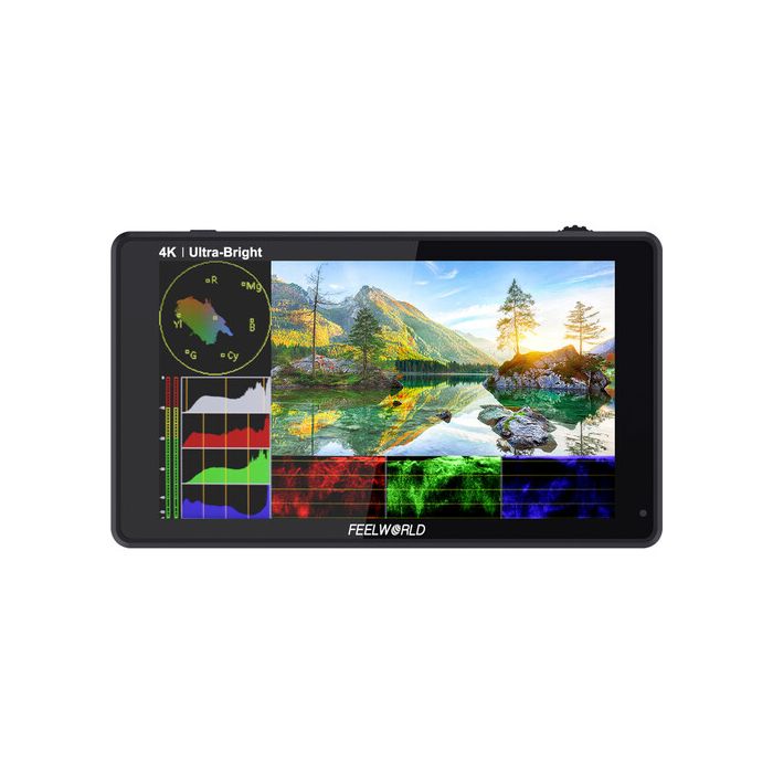 FeelWorld LUT6 6" 2600nits HDR/3D LUT Touch Screen DSLR Camera Field Monitor with Waveform VectorScope