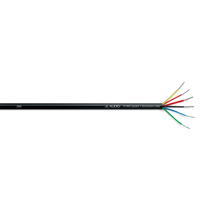 JL Audio JLM-XD-BLKMFC-25 Black Speaker & LED Cable - 25ft