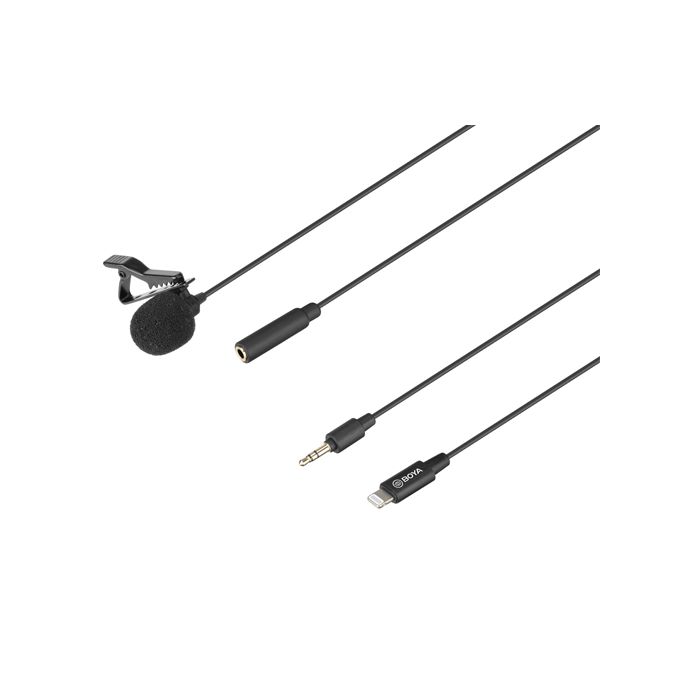 Boya BY-M2 Clip-on Lavalier Microphone for iOS Devices