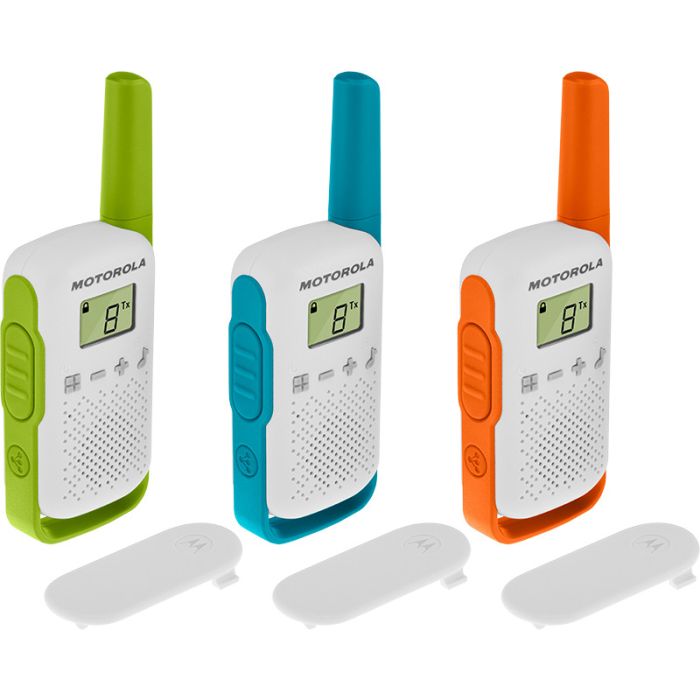 Motorola T42 two-way radio 16 channels Blue, Green, Orange, White Motorola T42 two-way radio 16 channels Blue, Green, Orange, White