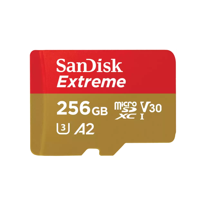 SanDisk Extreme microSDXC 256GB Read 160MB/s Write 90MB/s UHS-I U3 V30 (SDSQXA1-256G-GN6MA) SanDisk Extreme microSDXC 256GB Read 160MB/s Write 90MB/s UHS-I U3 V30 (SDSQXA1-256G-GN6MA)