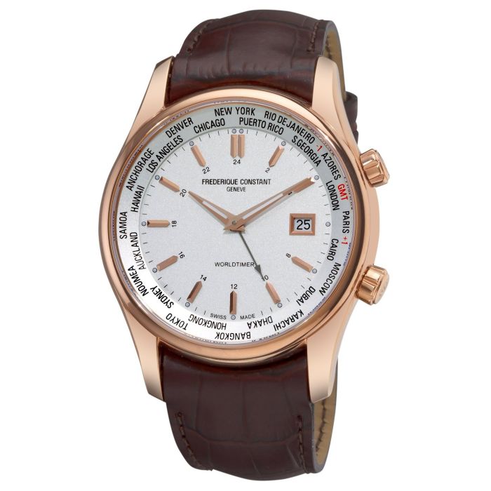 Frederique Constant Classics Index Worldtimer Quartz Men's Watch FC-255V6B4
