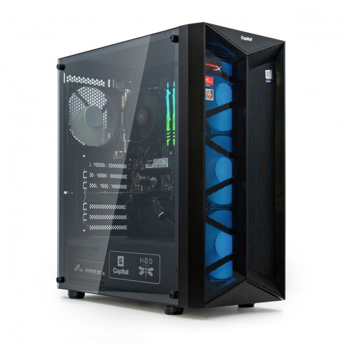 Capital NEO X Study Play R3-4300GE/ 16GB/ Vega6/ 500GB/ 650W/ WF/ BT/ Win10 (152047)