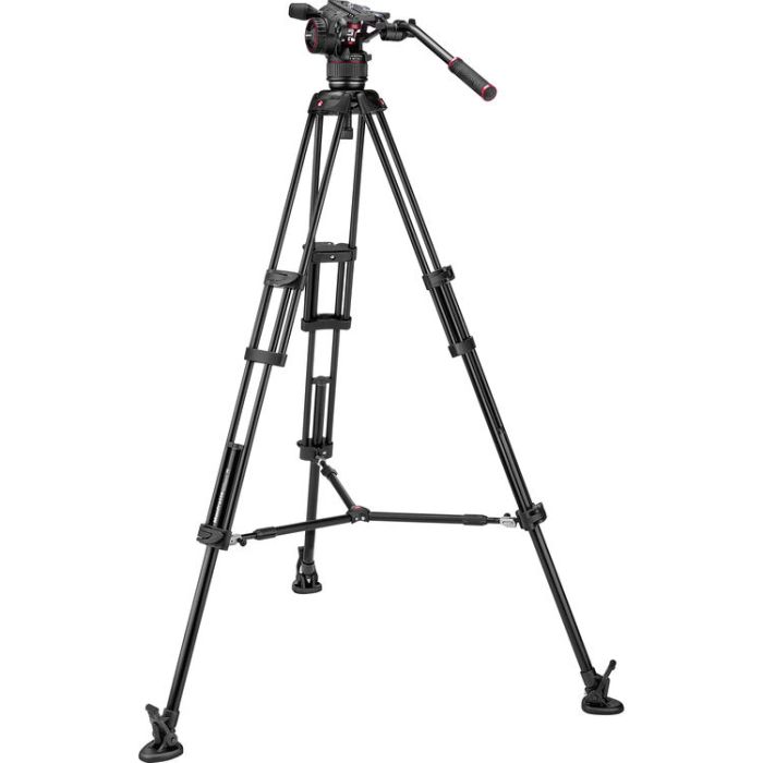 Manfrotto Nitrotech N8 Video Head & 546B Pro Tripod With Mid-Level Spreader (MVKN8TWINMUS) Manfrotto Nitrotech N8 Video Head & 546B Pro Tripod With Mid-Level Spreader (MVKN8TWINMUS)