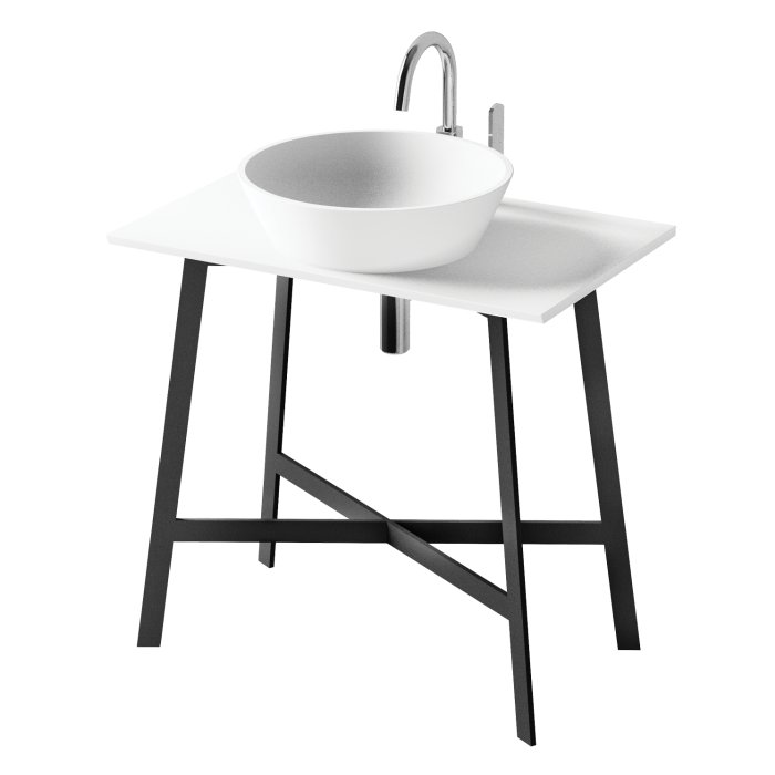 Deco Mf Kājas ar Silkstone Virsmu 800X500 (MFDECS500/00)