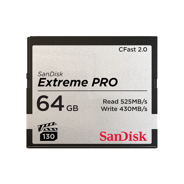 SanDisk Extreme Pro CFast 2.0 64GB 525/430 MBs (SDCFSP-064G-G46D)