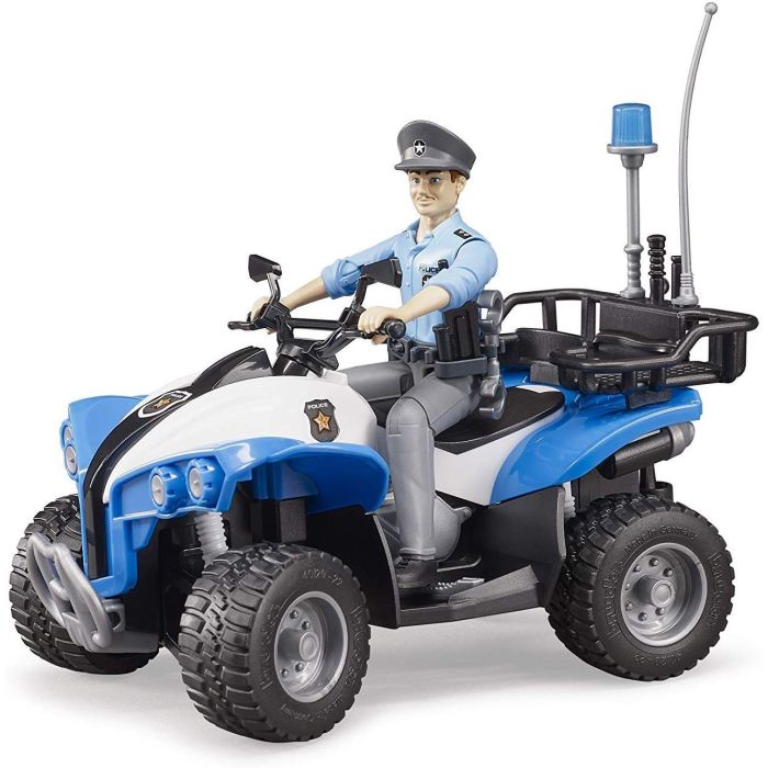 Bruder Quad With Policeman and Accessories (63010)
