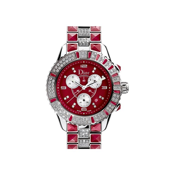 Christian Dior Christal Chronograph Ladies Watch CD11431FM001 Christian Dior Christal Chronograph Ladies Watch CD11431FM001