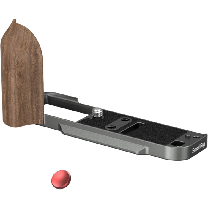 SmallRig 5668 L-Shaped Mount Plate with Wooden Handle for Fujifilm X-T30 / T30 II / T30 III Charcoal