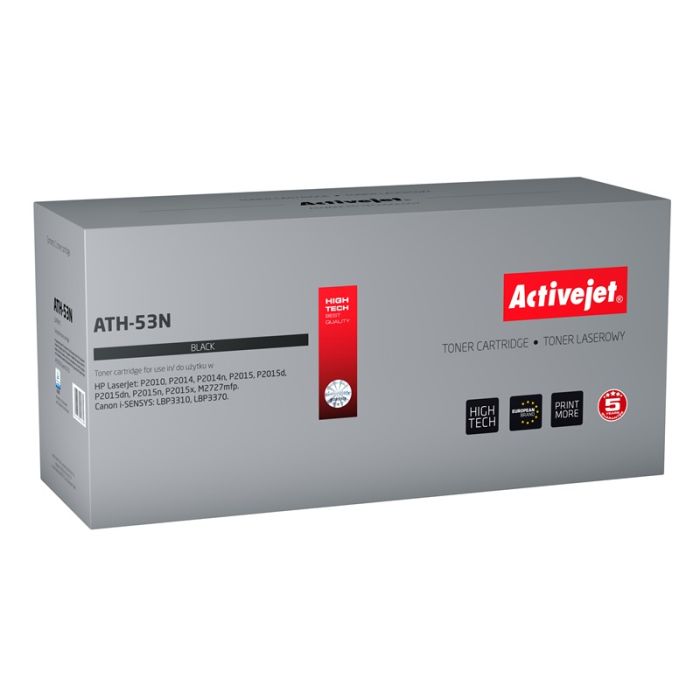 Activejet ATH-53N HP 53A Q7553A. Canon CRG-715 replacement Supreme 3500 pages black