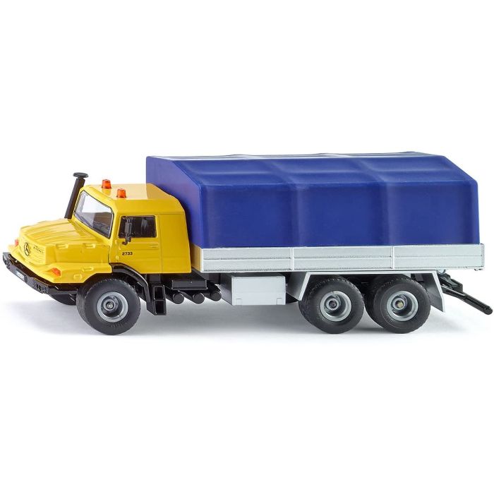 Siku Mercedes-Benz Zetros with platform and canvas cover (3547) Siku Mercedes-Benz Zetros with platform and canvas cover (3547)