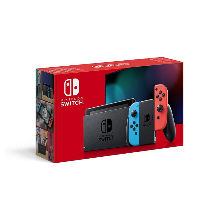 Nintendo Switch V2 2019 with Neon Blue and Neon Red Joy‑Con