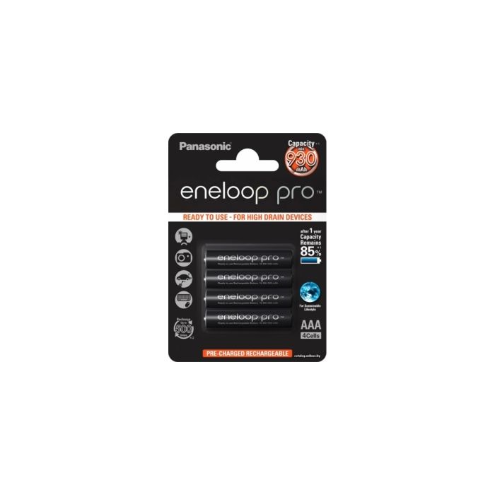 Panasonic Eneloop Pro R03/AAA 930mAh, 4 Pcs, Box (BK-4HCDE-BOX)