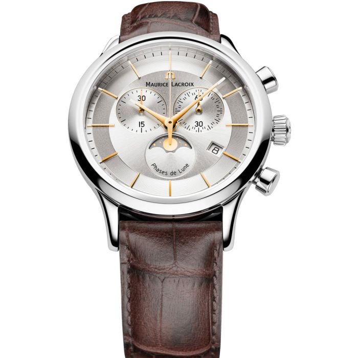 Maurice Lacroix Les Classiques Phase de Lune Chronograph Men's Watch LC1148-SS001-132