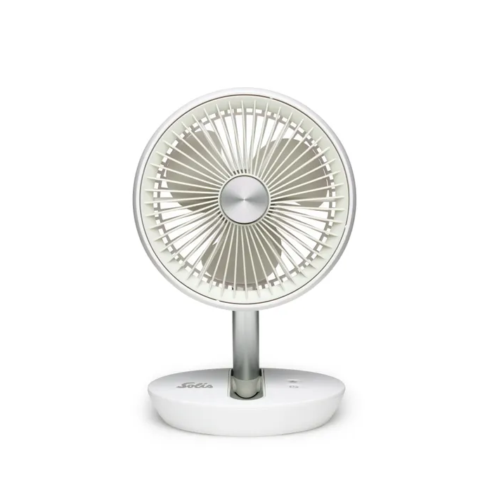 Solis Charge / Go Fan White Type 7586 (Compact, rechargeable mini fan for perfect refreshment on the go.)