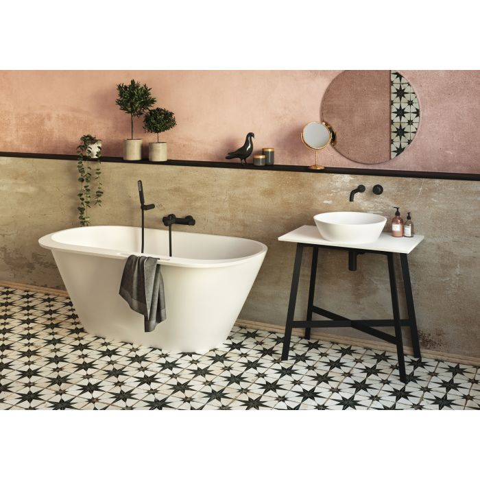 Deco Rim Vanna Balta Silkstone (Bez Dvieļa Turētāja) (VADERIS/00)