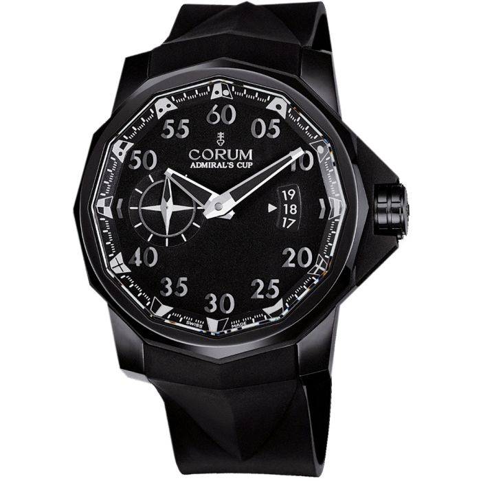 Corum Admirals Cup Black Competition 48 Men's Watch 947.931.94-0371.AN52 Corum Admirals Cup Black Competition 48 Men's Watch 947.931.94-0371.AN52