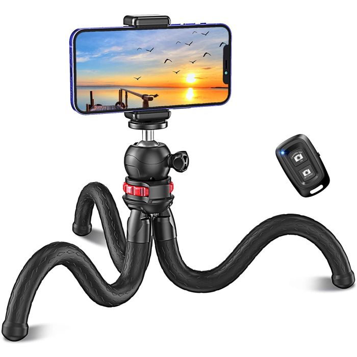 Cocoda Mobile Phone Tripod, Flexible Selfie Stick for Smartphone, Bluetooth Tripod with Remote Shutter