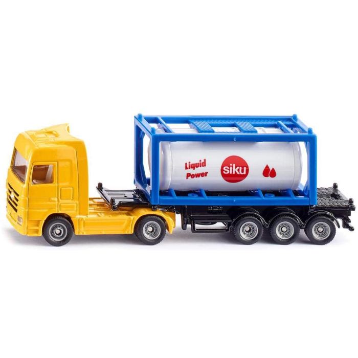 Siku Truck with tank container (1795) Siku Truck with tank container (1795)