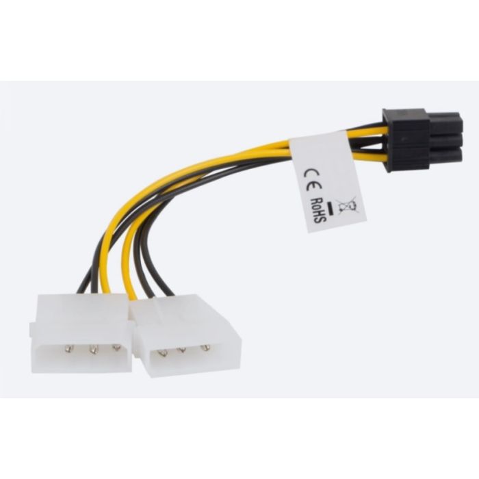 Goobay Molex male x2,PCIe 6pin female (51360)