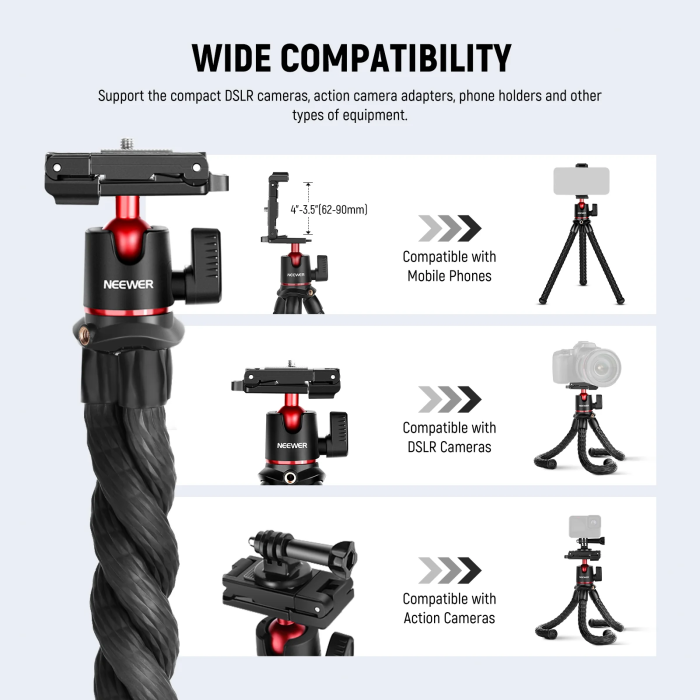 Neewer T30 flexible Camera Tripod Kit incl. Remote Shutter Neewer T30 flexible Camera Tripod Kit incl. Remote Shutter