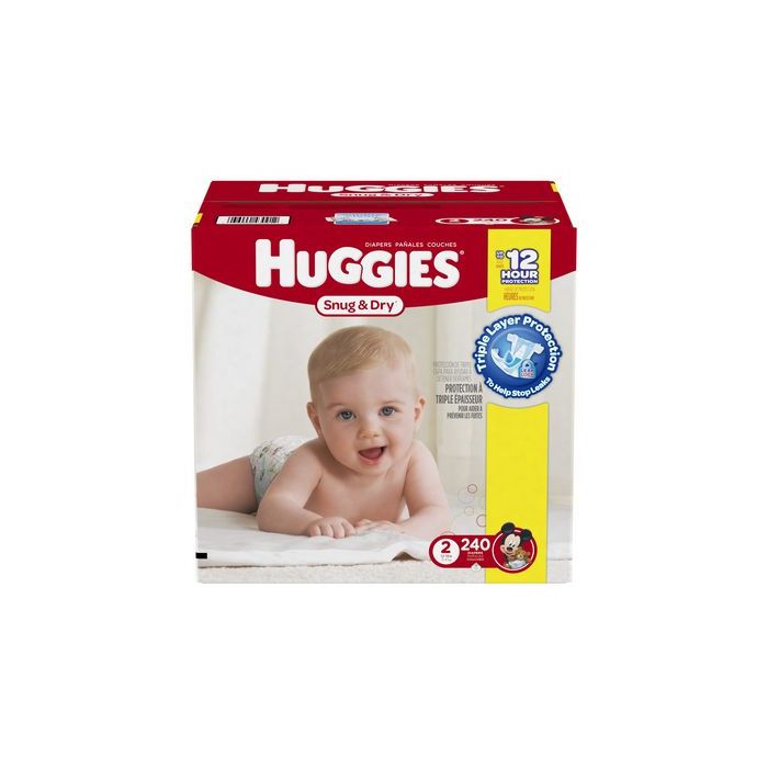 Huggies Snug & Dry - 240 pieces, Size 2 - Disney Mickey Mouse (036000430912) (Ražots ASV) Huggies Snug & Dry - 240 pieces, Size 2 - Disney Mickey Mouse (036000430912) (Ražots ASV)