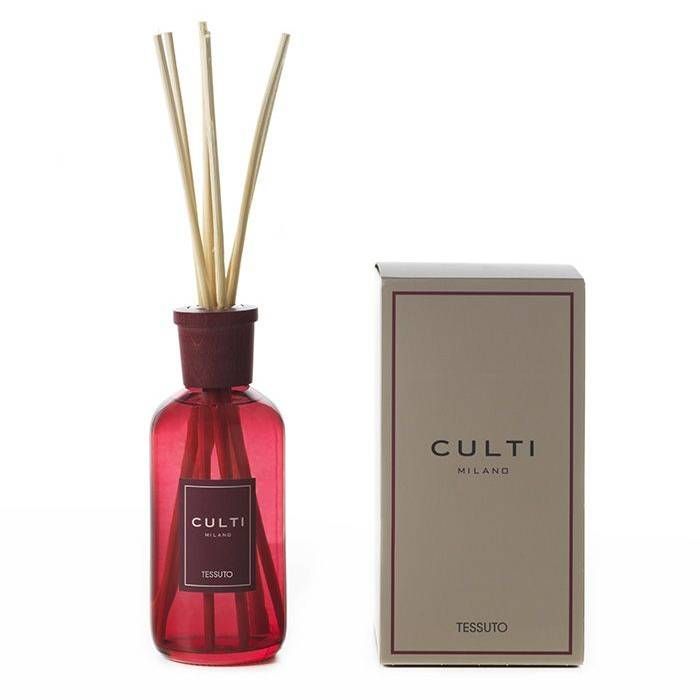 Culti Milano Colors Ruby Tessuto 250ml mājas smaržas ar nūjiņām