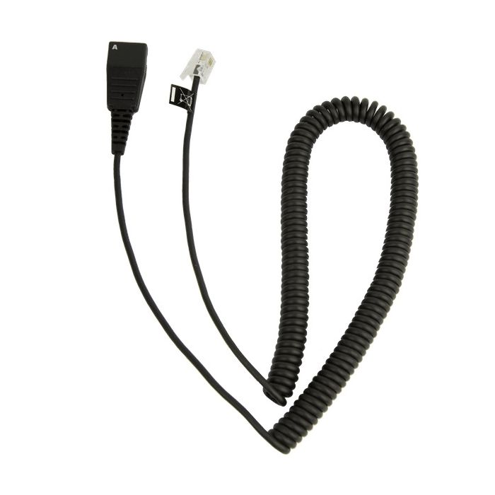 Jabra Cord - QD to Modular RJ Extension Coiled Cord for Cisco IP (8800-01-37)