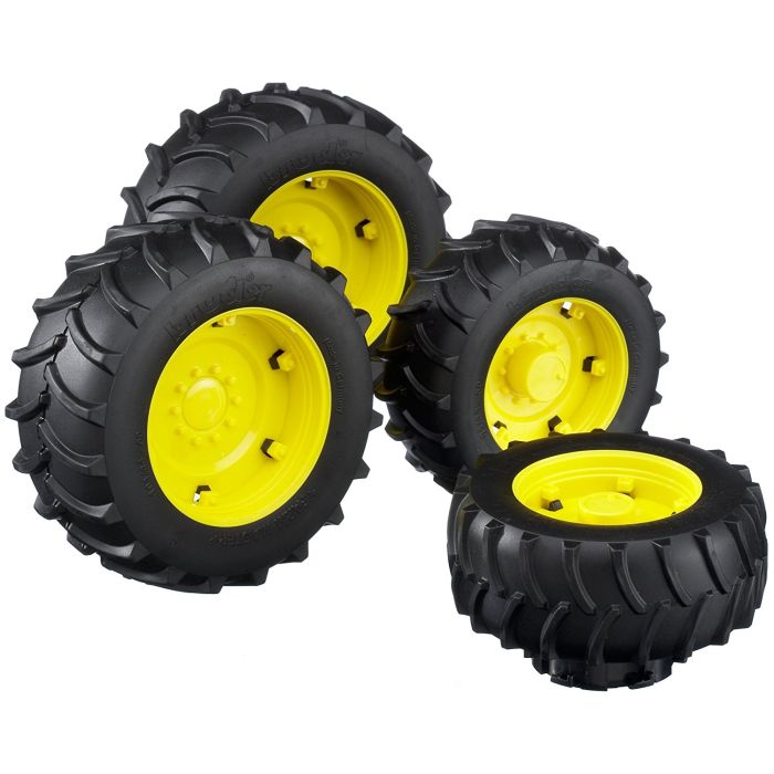 Bruder TOP Pro Series Tractors Twin Tyres with Yellow Rims (02012)