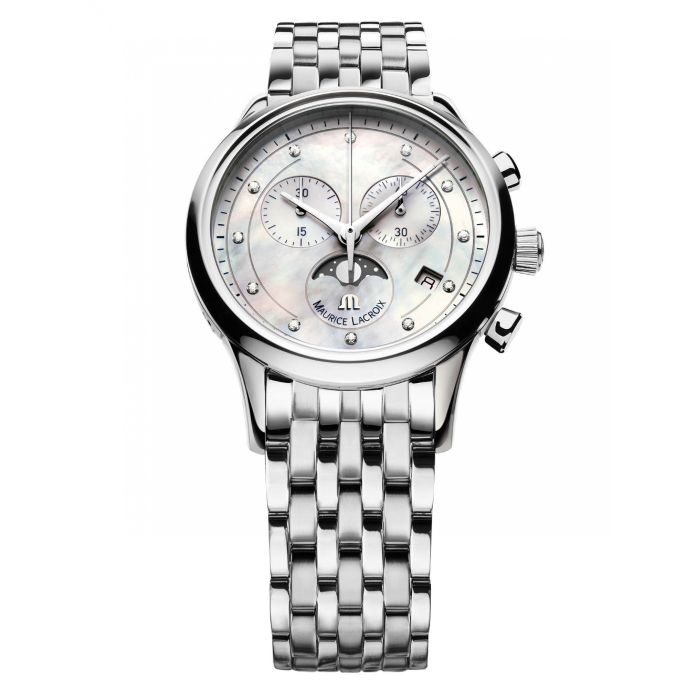 Maurice Lacroix Les Classiques Chronograph Phase de Lune LC1087-SS002-160-1 Maurice Lacroix Les Classiques Chronograph Phase de Lune LC1087-SS002-160-1